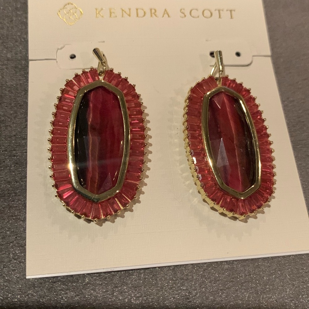 Kendra Scott red earrings